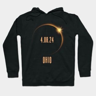 North America Total Solar Eclipse 2024 Ohio USA Hoodie